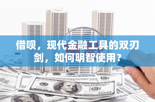 公安借呗，现代金融工具的双刃剑，如何明智使用？