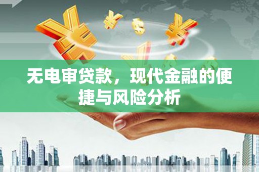浦东无电审贷款，现代金融的便捷与风险分析