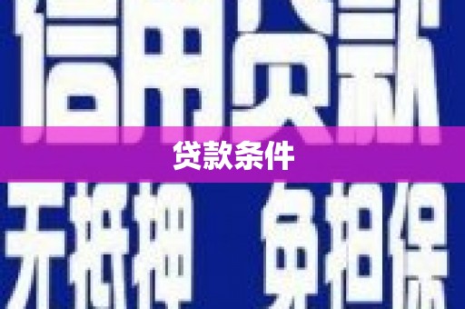 东营贷款条件