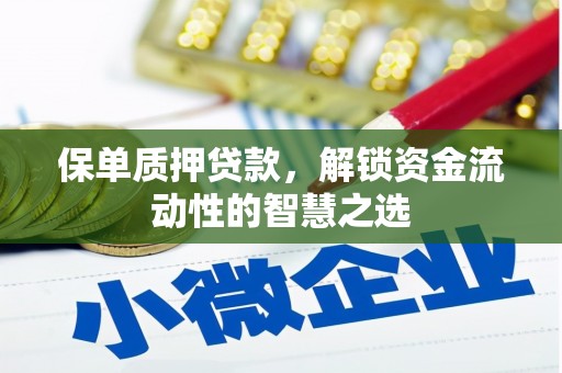 卢龙保单质押贷款，解锁资金流动性的智慧之选