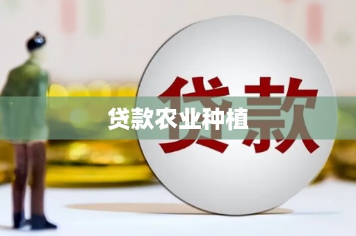 丰顺贷款农业种植