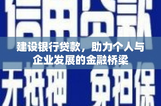 西乌旗建设银行贷款，助力个人与企业发展的金融桥梁