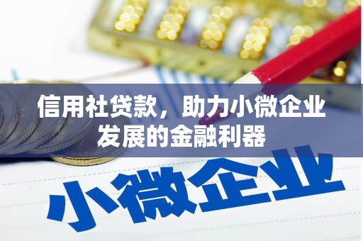 曲沃信用社贷款，助力小微企业发展的金融利器