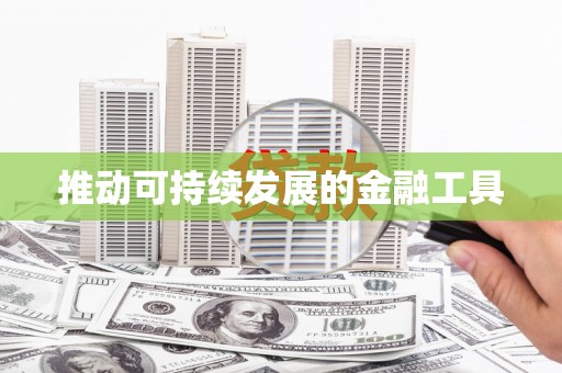 安图推动可持续发展的金融工具