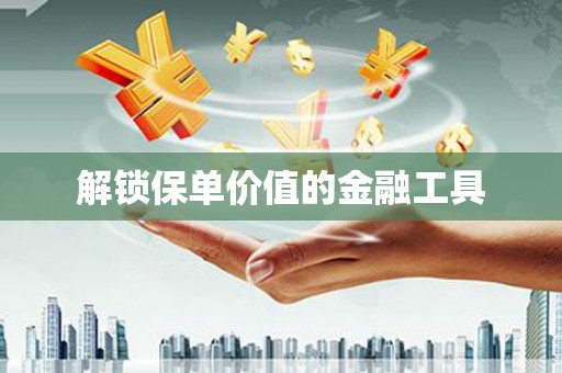独山解锁保单价值的金融工具