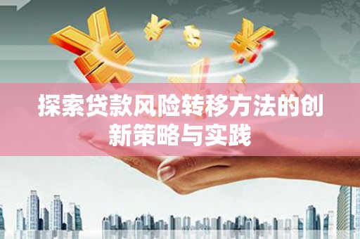 巧家探索贷款风险转移方法的创新策略与实践